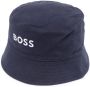 BOSS Kidswear Vissershoed met geborduurd logo Blauw - Thumbnail 1
