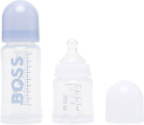 BOSS Kidswear Flessenset met logoprint Blauw