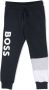 BOSS Kidswear Trainingsbroek met logoprint Blauw - Thumbnail 1