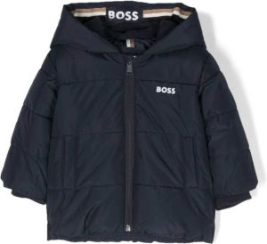 BOSS Kidswear Gewatteerd jack Blauw