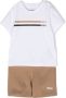 BOSS Kidswear T-shirt en shorts met logoprint Beige - Thumbnail 1