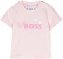 BOSS Kidswear T-shirt met logoprint Roze - Thumbnail 1