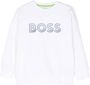 BOSS Kidswear Sweater met logoprint Wit - Thumbnail 1