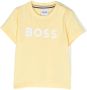 BOSS Kidswear T-shirt met logoprint Geel - Thumbnail 1