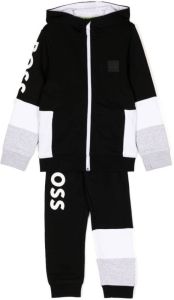 BOSS Kidswear Trainingspak met logoprint Zwart