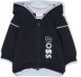 BOSS Kidswear Hoodie met logoprint Blauw - Thumbnail 1