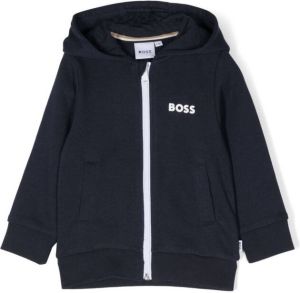 BOSS Kidswear Jack met logoprint Blauw