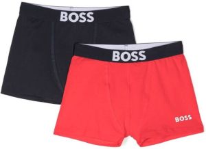 BOSS Kidswear Set boxershorts met logoband Rood