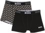 BOSS Kidswear Set boxershorts met monogram Zwart - Thumbnail 1