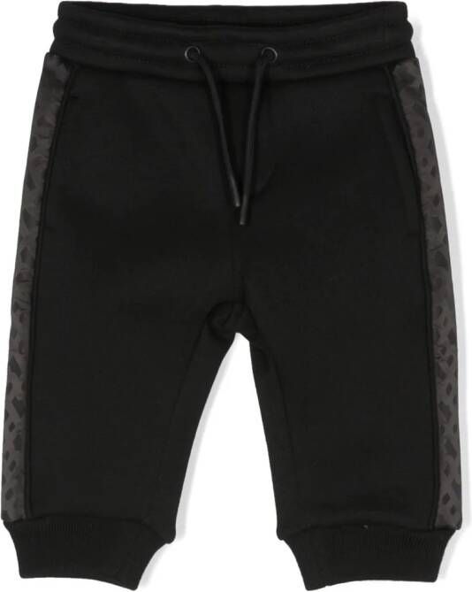 BOSS Kidswear Trainingsbroek met monogram Zwart