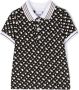 BOSS Kidswear Poloshirt met monogrampatroon Zwart - Thumbnail 1