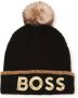 BOSS Kidswear Muts met geborduurd logo Zwart - Thumbnail 1