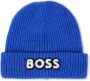 BOSS Kidswear Muts met logopatch Blauw - Thumbnail 1