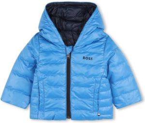BOSS Kidswear Omkeerbaar donsjack Blauw