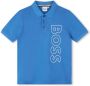 BOSS Kidswear Poloshirt met logoprint Blauw - Thumbnail 1