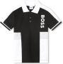 BOSS Kidswear Poloshirt met vlakken Zwart - Thumbnail 1