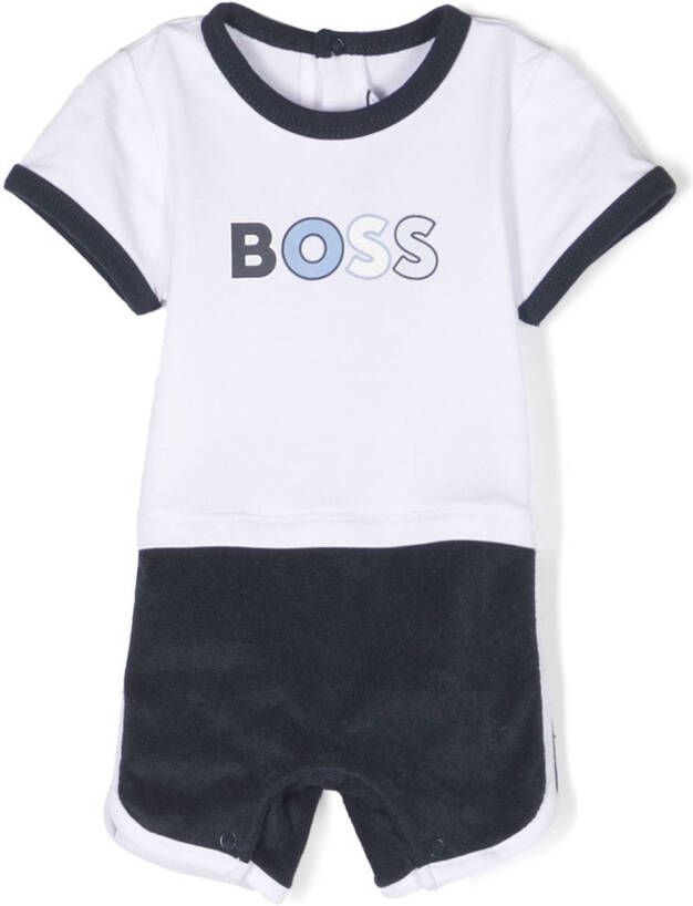 BOSS Kidswear Romper Blauw