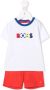 BOSS Kidswear Set van shorts en shirt met logoprint Rood - Thumbnail 1