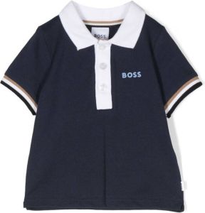 BOSS Kidswear Poloshirt Blauw