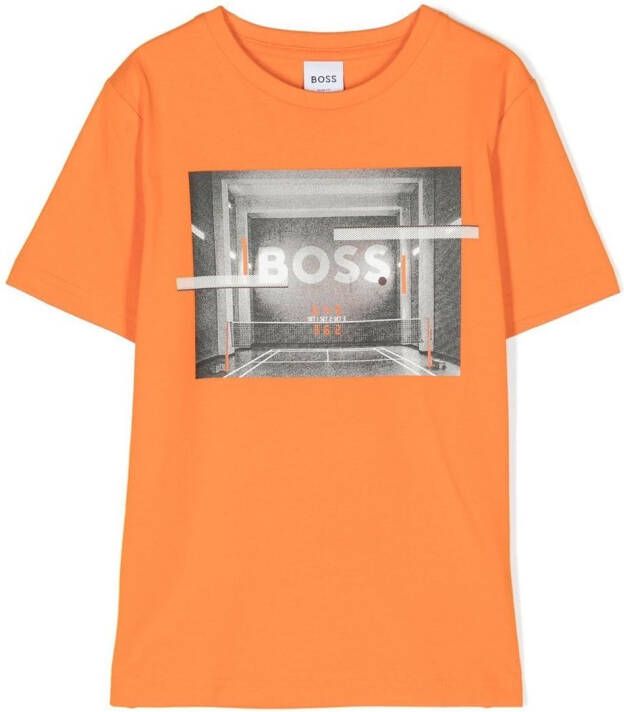 BOSS Kidswear T-shirt Oranje