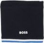 BOSS Kidswear Sjaal met logo-reliëf Blauw - Thumbnail 1
