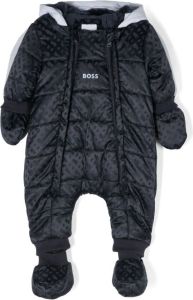 BOSS Kidswear Sneeuwpak met monogram patroon Blauw