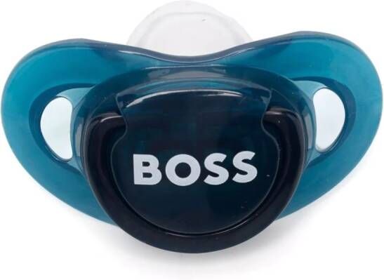 BOSS Kidswear Speen met logoprint Blauw