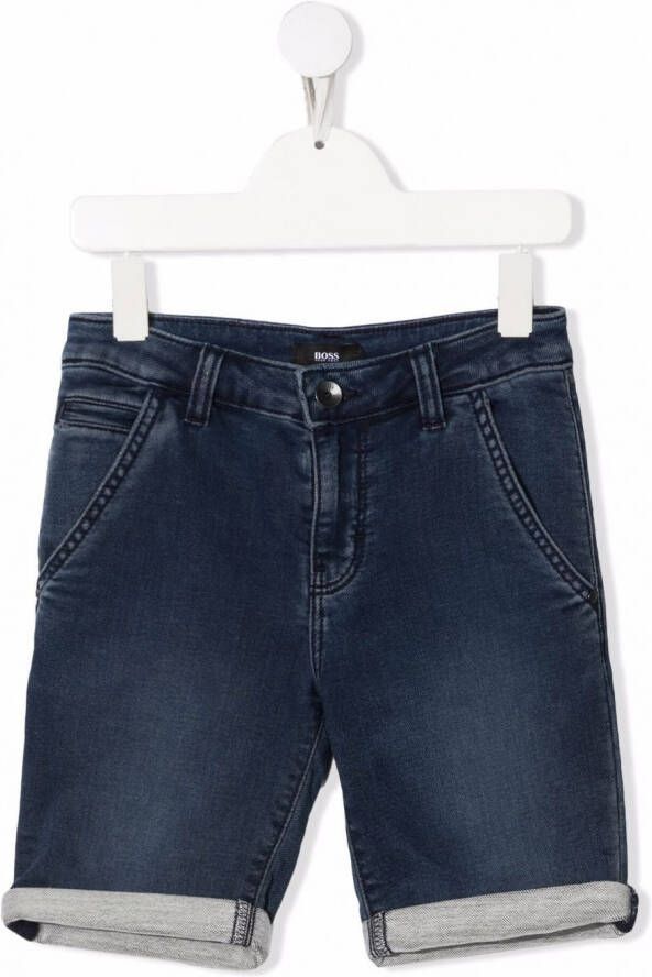 BOSS Kidswear Spijkershorts Blauw