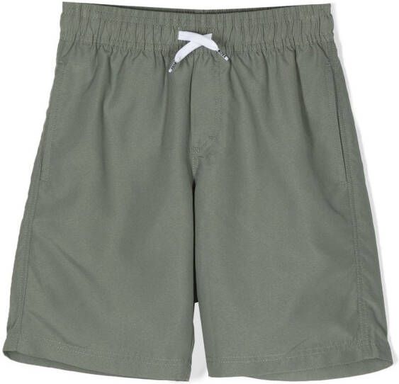 BOSS Kidswear Straight shorts Groen