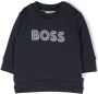 BOSS Kidswear Sweater met logo-reliëf Blauw - Thumbnail 1