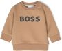 BOSS Kidswear Sweater met logoprint Beige - Thumbnail 1