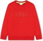 BOSS Kidswear Sweater met logoprint Rood - Thumbnail 1