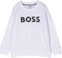 BOSS Kidswear Sweater met logoprint Wit - Thumbnail 1