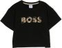 BOSS Kidswear T-shirt met geborduurd logo Zwart - Thumbnail 1
