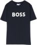 BOSS Kidswear T-shirt met logo-reliëf Blauw - Thumbnail 1