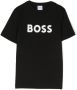 BOSS Kidswear T-shirt met logo-reliëf Zwart - Thumbnail 1