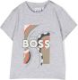 BOSS Kidswear T-shirt met logoprint Grijs - Thumbnail 1
