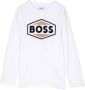 BOSS Kidswear T-shirt met logoprint Wit - Thumbnail 1