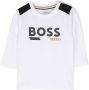 BOSS Kidswear Top met logoprint Wit - Thumbnail 1