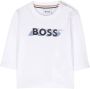 BOSS Kidswear Top met logoprint Wit - Thumbnail 1