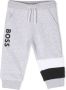 BOSS Kidswear Trainingsbroek met logoprint Grijs - Thumbnail 1