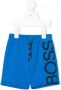 BOSS Kidswear Trainingsshorts met logoprint Blauw - Thumbnail 1