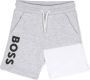 BOSS Kidswear Trainingsshorts met logoprint Grijs - Thumbnail 1