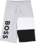 BOSS Kidswear Trainingsshorts met logoprint Grijs - Thumbnail 1