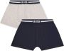 BOSS Kidswear Twee boxershorts met logoband Blauw - Thumbnail 1