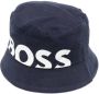 BOSS Kidswear Vissershoed met logoprint Blauw - Thumbnail 1