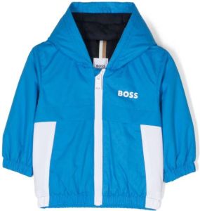 BOSS Kidswear Windjack met capuchon Blauw