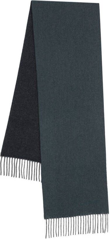 BOSS Sjaal met geborduurd logo Blauw