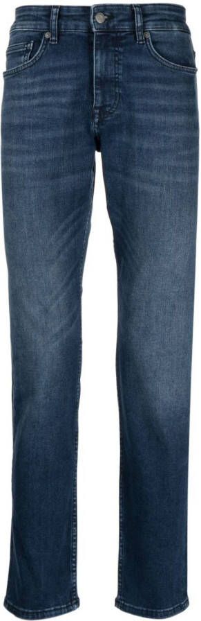 BOSS Jeans met logopatch Blauw