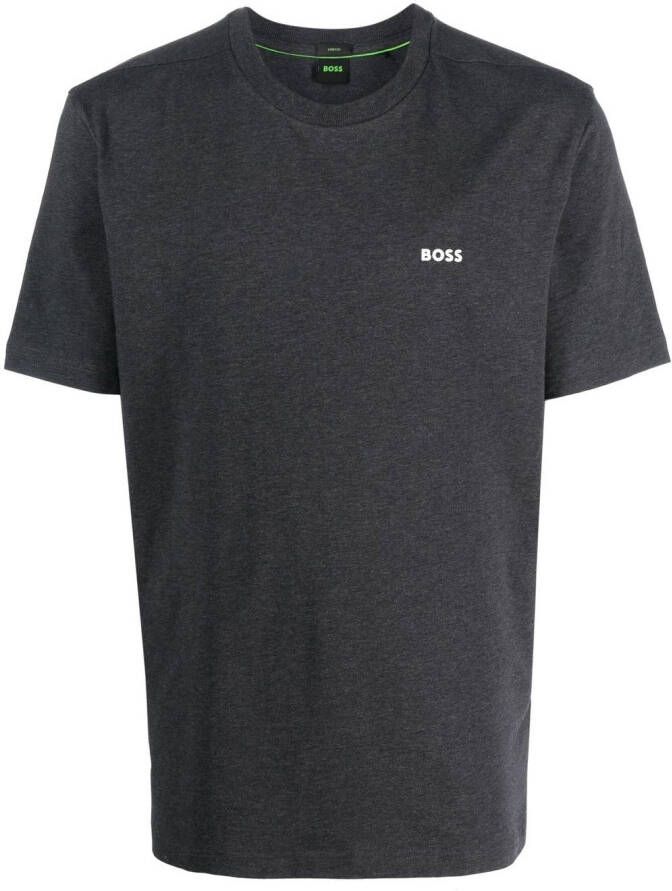 BOSS T-shirt met logoprint Grijs
